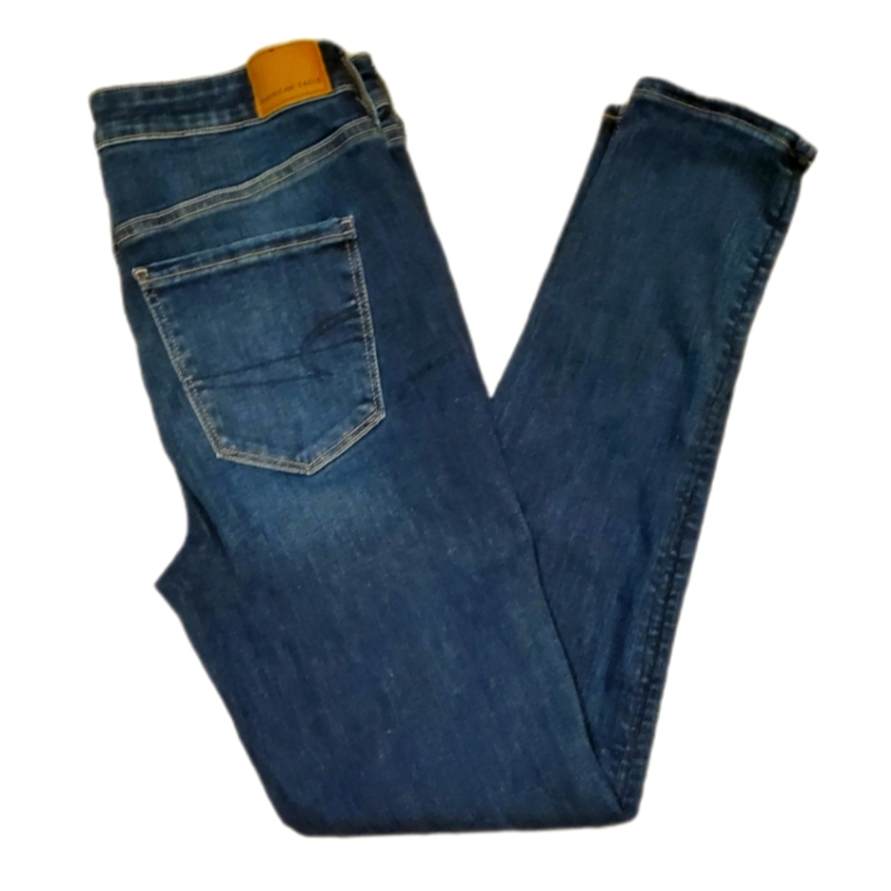 American Eagle Outfitters Women's  10R Mid-Rise Next Level Stretch Skinny Jeans